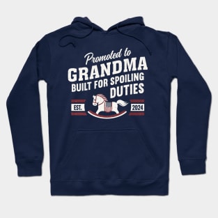 Promoted to Grandma Let The Spoiling Begin EST 2024 Hoodie